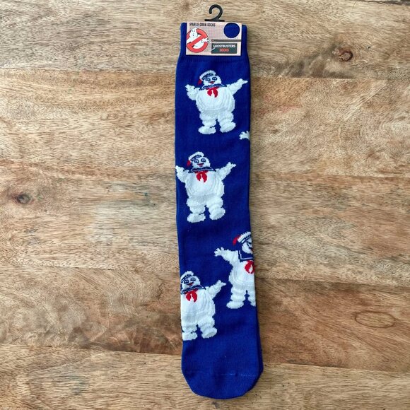 5/$20 NEW Adult Ghostbusters Stay Puft Marshmallow Man Socks - Picture 1 of 3